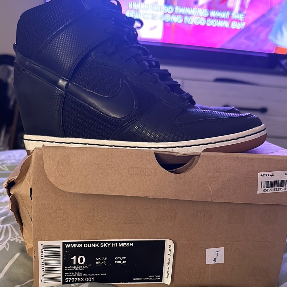 Nike Dunk Sky Hi Mesh Black Sneakers